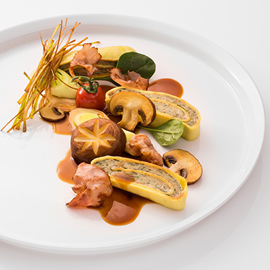 Geröstete Maultaschen mit Steinchampignons, Lauchstroh und Welzheimer Schinken - Foto: Jens Oswald