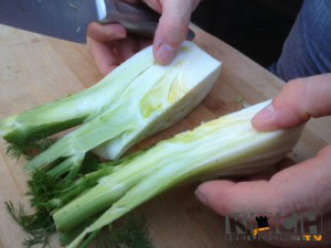 Fenchel halbieren