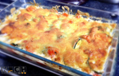 Fertig ist der Käse-Gemüse-Auflauf