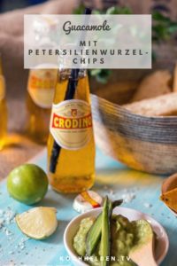 Guacamole mit Petersilienwurzelchips - www.kochhelden.tv