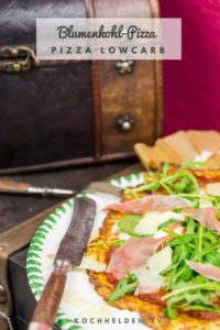 Blumenkohl-Pizza lowcarb - www.kochhelden.tv