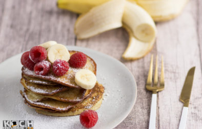 Lowcarb-Bananen-Pancakes - www.kochhelden.tv