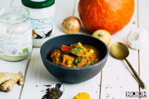 Veganes Kürbiscurry - www.kochhelden.tv