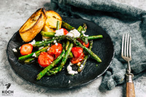 Spargelsalat gegrillt - www.kochhelden.tv