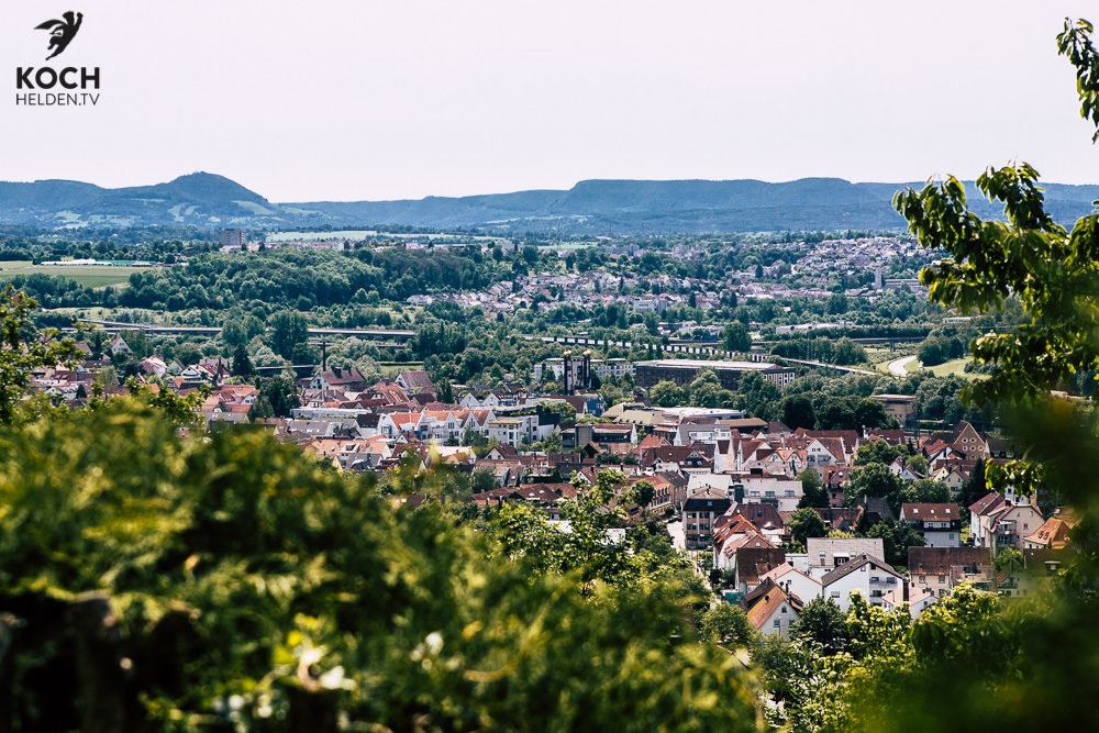 Blick über Plochingen - www.kochhelden.tv