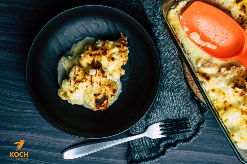 Blumenkohl Mac'n'Cheese - www.kochhelden.tv