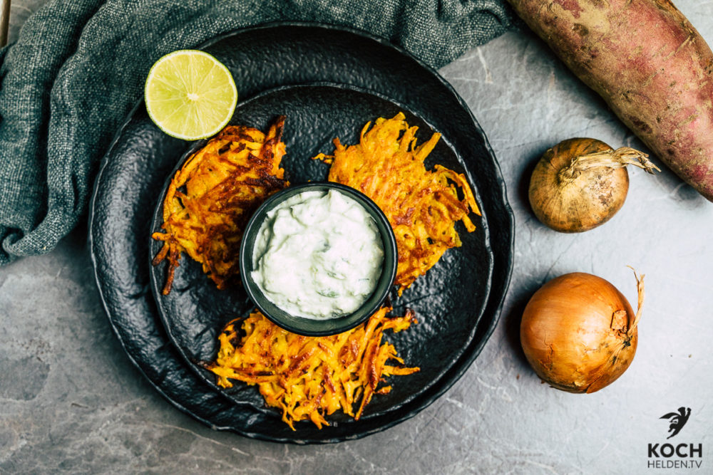 Süßkartoffelroesti_Süßkartoffelpuffer - www.kochhelden.tv