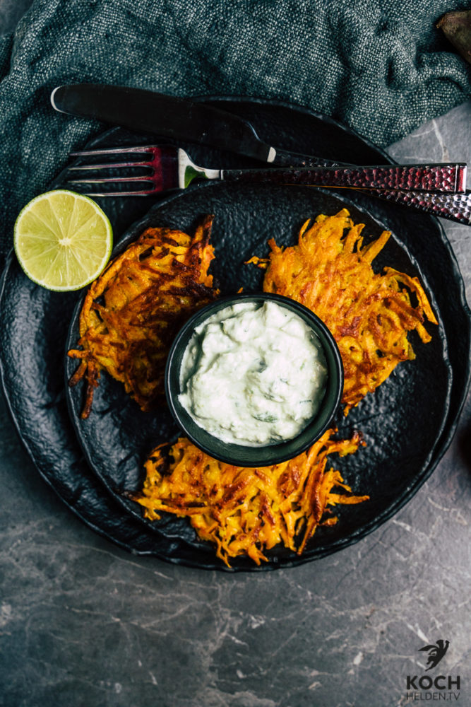 Süßkartoffelroesti_Süßkartoffelpuffer - www.kochhelden.tv