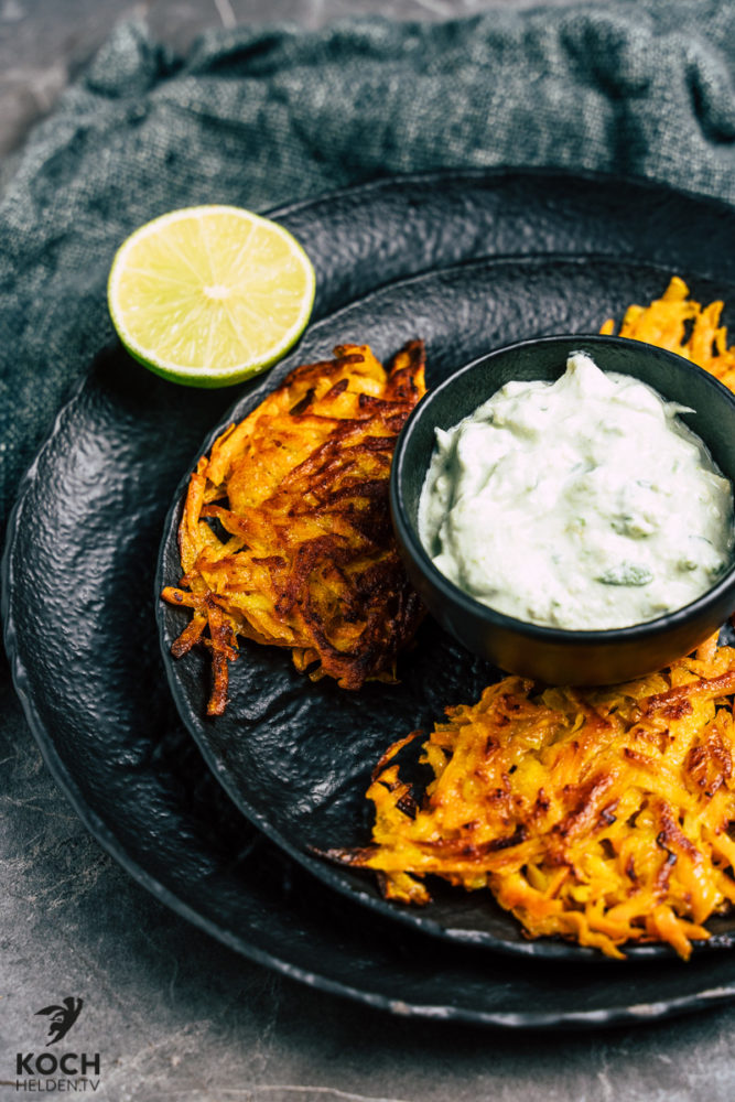 Süßkartoffelroesti_Süßkartoffelpuffer - www.kochhelden.tv